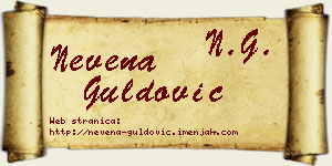 Nevena Guldović vizit kartica